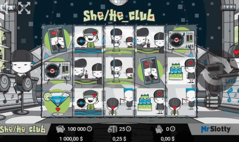 Оформление игрового автомата She He_club