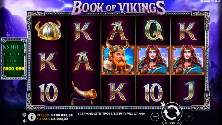 Внешний вид автомата Book of Vikings